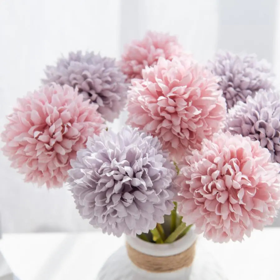Artificial Chrysanthemum Flower Arrangement (Set of 5)