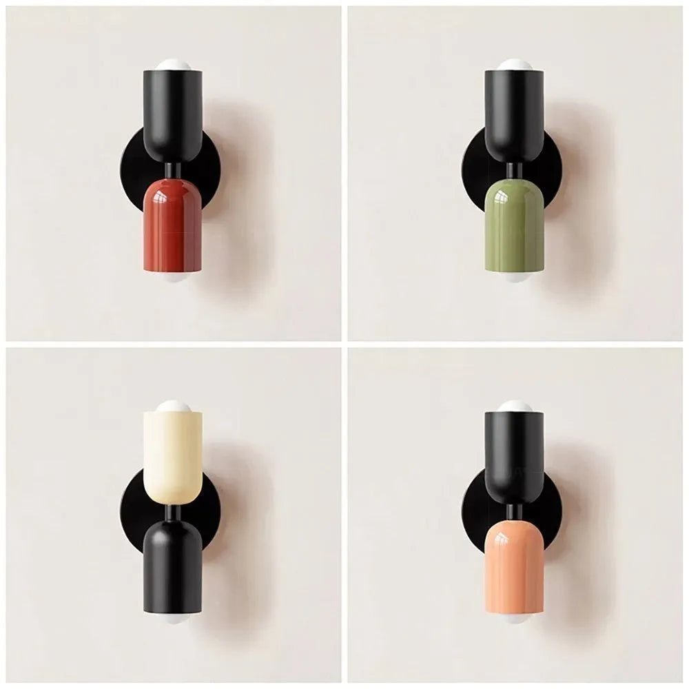 Nordic LED Wall Lamps Modern Minimalist Cream Double Head Lights