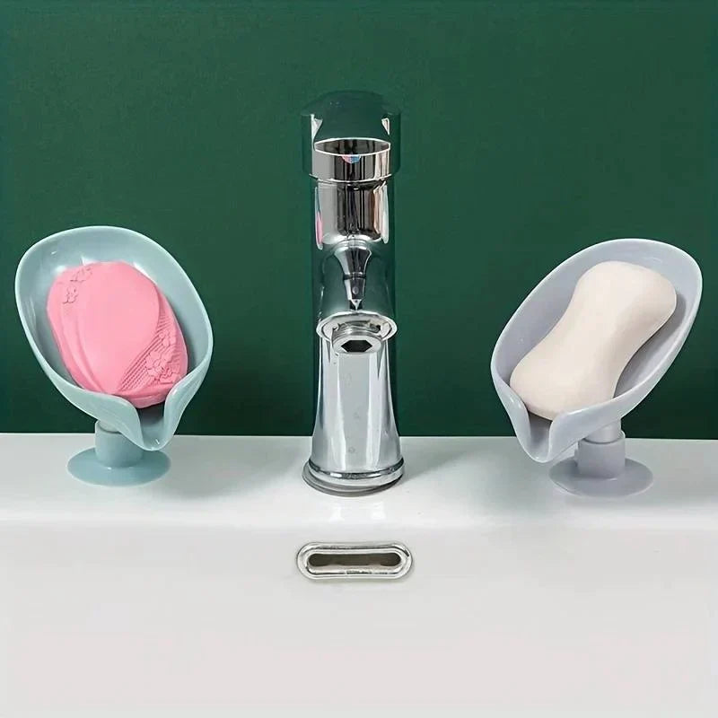 Soap Box Drain Soap Holder Bathroom Accessories Suction Cup Soap